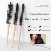 Mala okrugla četka za kosu Pro Salon Teasing Back Četke za kosu Wood Slimline Comb Četka za kosu Extension Frizerski alat za oblikovanje DIY