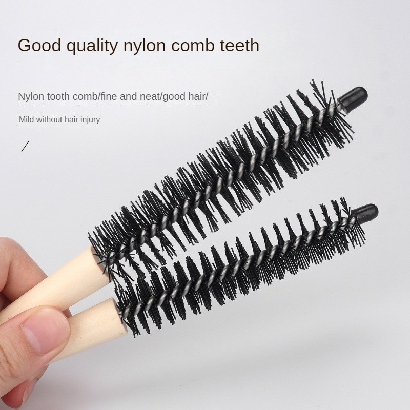 Mala okrugla četka za kosu Pro Salon Teasing Back Četke za kosu Wood Slimline Comb Četka za kosu Extension Frizerski alat za oblikovanje DIY