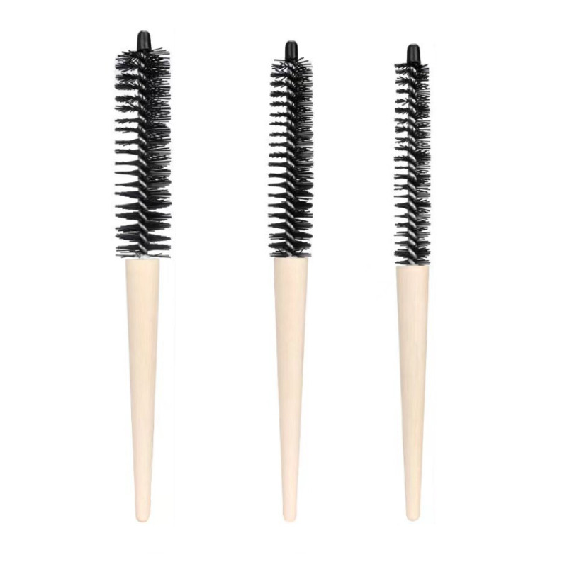 Mala okrugla četka za kosu Pro Salon Teasing Back Četke za kosu Wood Slimline Comb Četka za kosu Extension Frizerski alat za oblikovanje DIY