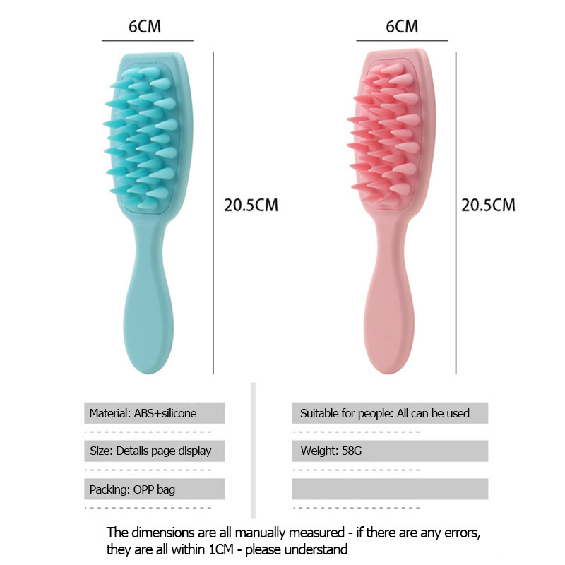 Laiade hammaste massaažikamm juuksehooldus Pika varrega pehme silikooniga massaaži juuksepesukamm märgade ja kuivade juukseharjade kujundamise tööriistad