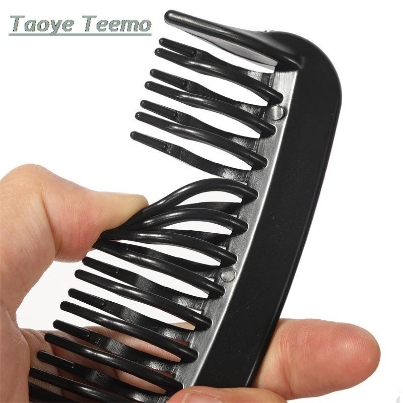 1 ks Kadernícke hrebene Tangled Straight Hair Kefy Dievčenské hrebene s dvojitým zubom Ponytail Pro Salon Hair Care Styling Tools