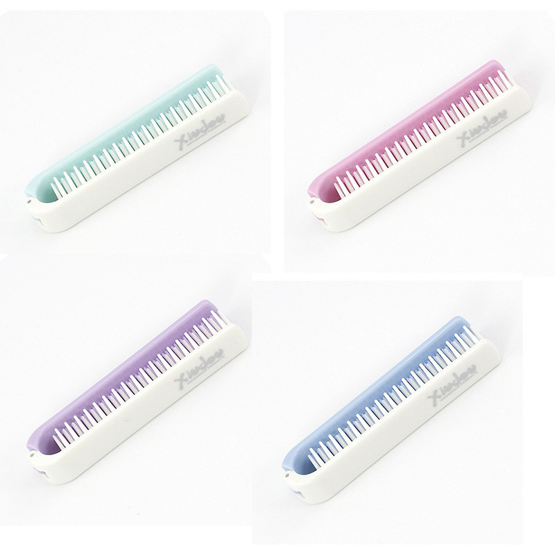 1 tk kaasaskantav kokkupandav kamm juuksehari antistaatilised kammid reisi juuksehari nisuõlest kokkupandav juuksuri stiilitööriist