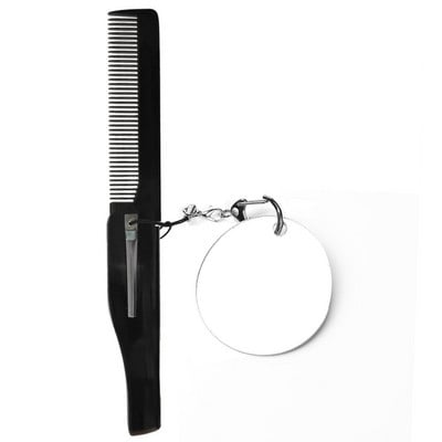 Uus 4 stiilis kokkupandav juuksekamm, taskuklamber Juuksed vuntsid habemekamm juuste kujundamise tööriist Juuksuri kamm ja peegeltööriistad