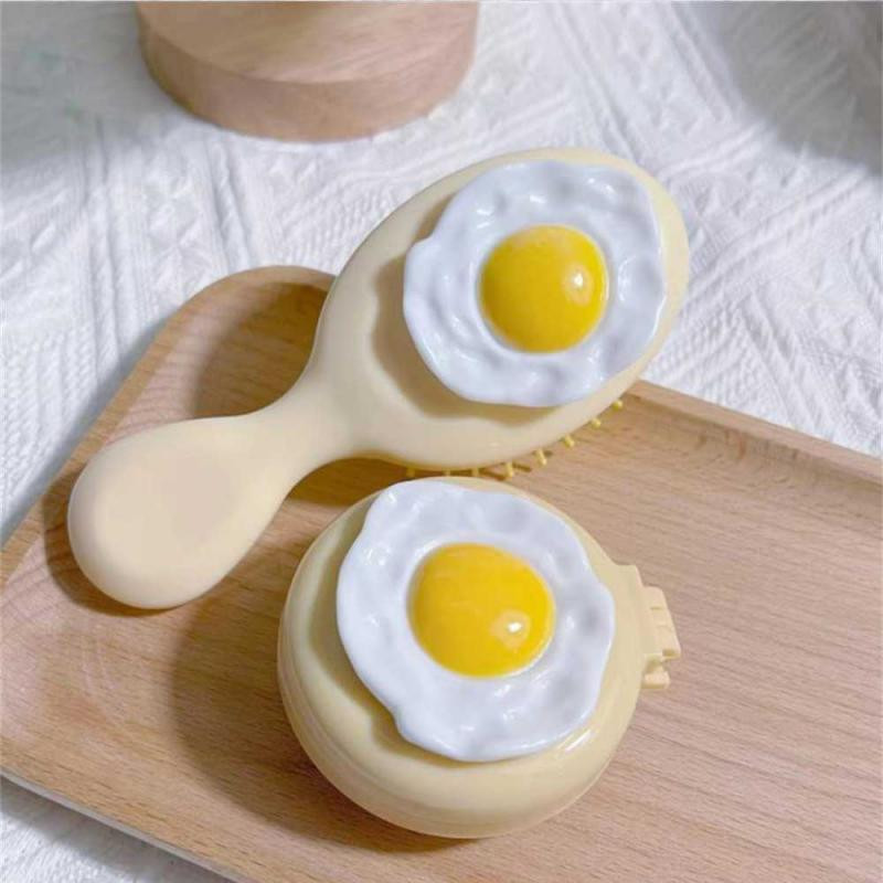 1 kom. slatki mini sklopivi češljevi za kosu s ogledalom, prijenosni za putovanja, masažni češalj za žene, djevojke, četke za kosu, dodaci za oblikovanje