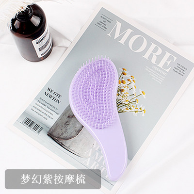 1kom Hot Magic Handle Češalj Antistatička masažna četka za kosu Tangle Detangle Tuš Masažna četka za kosu Češalj Salon Alati za oblikovanje kose