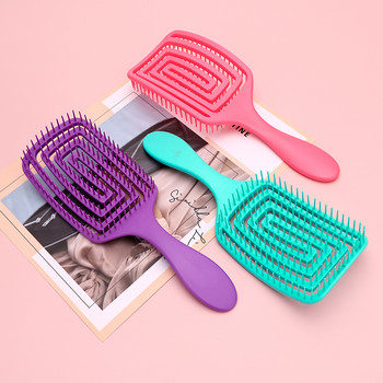 Βούρτσα Detangler για σγουρά μαλλιά Μασάζ χτένα για το τριχωτό της κεφαλής Wet Curly Detangle Βούρτσα μαλλιών Κομμωτήριο Εργαλεία styling