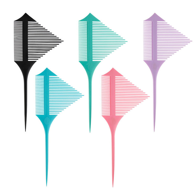 Mitmevärvilised esiletõstmiskammid Juuksevärvimiskammid Antistaatilised juuksurikammid Juuksevärvide kujundamise tööriist salongis ja kodus kasutamiseks