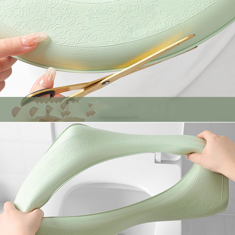 Toaletná podložka EVA, vodotesná podložka na toaletné sedadlo pre domácnosť, penová zahustená podložka, hygienické príslušenstvo