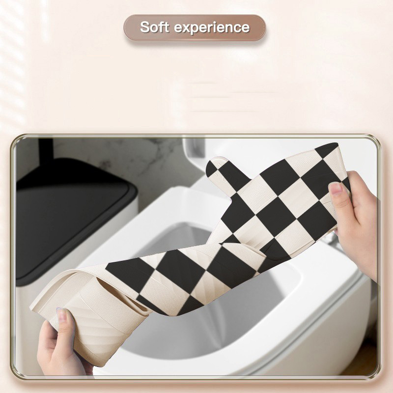 Covoraș pentru scaunul de toaletă Covoraș impermeabil pentru toaletă universală în patru anotimpuri moale cu mâner Accesorii pentru scaun îngroșat lavabil