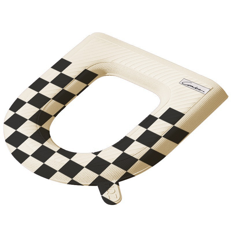 Covoraș pentru scaunul de toaletă Covoraș impermeabil pentru toaletă universală în patru anotimpuri moale cu mâner Accesorii pentru scaun îngroșat lavabil