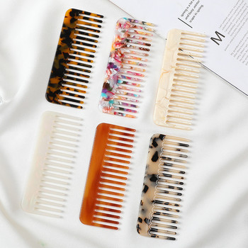Ацетатни гребени за коса Гребен за коса с широки джобове и големи зъби Четка за коса Антистатични фризьорски инструменти