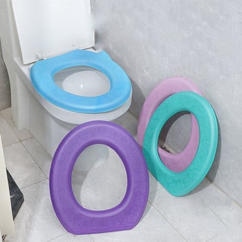 Водоустойчиво меко покривало за тоалетна седалка Миеща се баня Closestool Mat Pad Възглавница О-образна тоалетна седалка Биде Аксесоари за тоалетна чиния