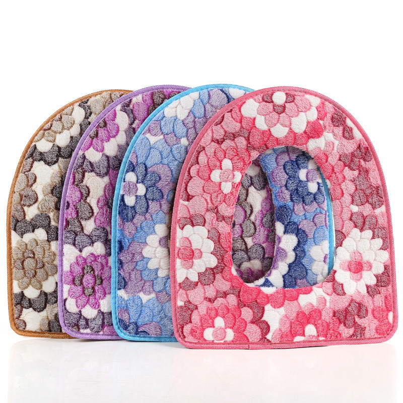 Cvjetić Topla navlaka za WC školjku Poklopac gornje navlake Podloga za topliju kupaonicu WC školjka Mekani patentni zatvarač Periva navlaka za WC dasku