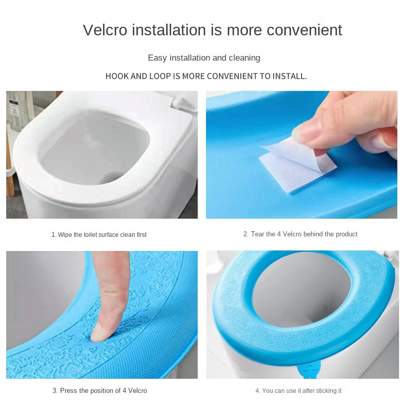 Veekindel WC-istmepadi silikoon Four Seasons majapidamises pestav pasta vahtplastist WC-poti kate