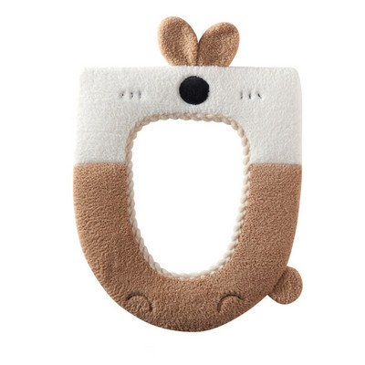 Udobna navlaka za WC školjku u kupaonici s crtežima Slatka topla zimska navlaka za WC školjku Kućna podloga za stolice Navlaka za sjedalo