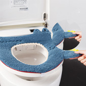 Cartoon WC-istmekatte matt, soe pehme pestav, tihedalt kasutatav matt, istmekorpus WC-poti kate, bidee kate Vannitoa tarvikud