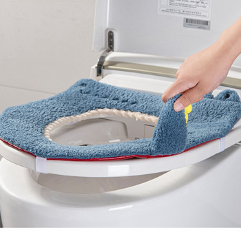 Κάλυμμα καθίσματος τουαλέτας Cartoon Ζεστό μαλακό που πλένεται Θήκη καθίσματος με ντουλάπι καπάκι τουαλέτας Κάλυμμα μπιντέ Αξεσουάρ μπάνιου