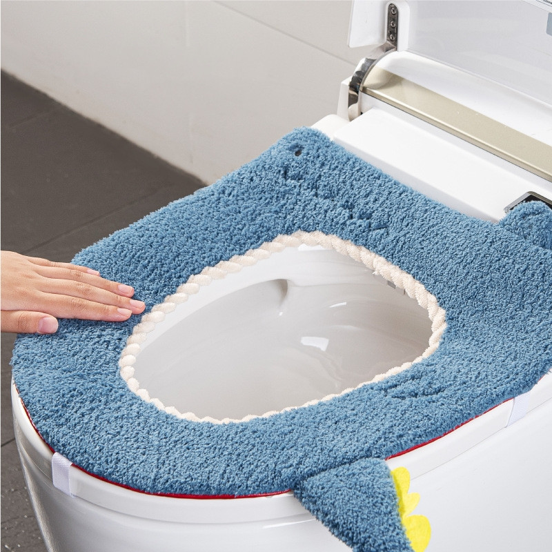 Cartoon WC-istmekatte matt, soe pehme pestav, tihedalt kasutatav matt, istmekorpus WC-poti kate, bidee kate Vannitoa tarvikud
