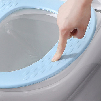 Водоустойчиво покритие за тоалетна седалка Висока пяна EVA Проста тоалетна чиния тип O Подложка за тоалетни аксесоари за баня Домашен комфорт
