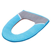 1 vnt. Minkštas tualeto sėdynės užvalkalas žiemai, šiltas velvetas, lipni sagtis, vandeniui atsparus tualeto rinkinys, sustorintas tualeto pagalvėlė vonios kambariui