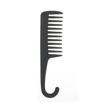 Гребен за коса с плътни широки зъби Дамски фризьорски стилизиращ инструмент Четка за душ Разплитане Професионален салонен инструмент Антистатичен гребен
