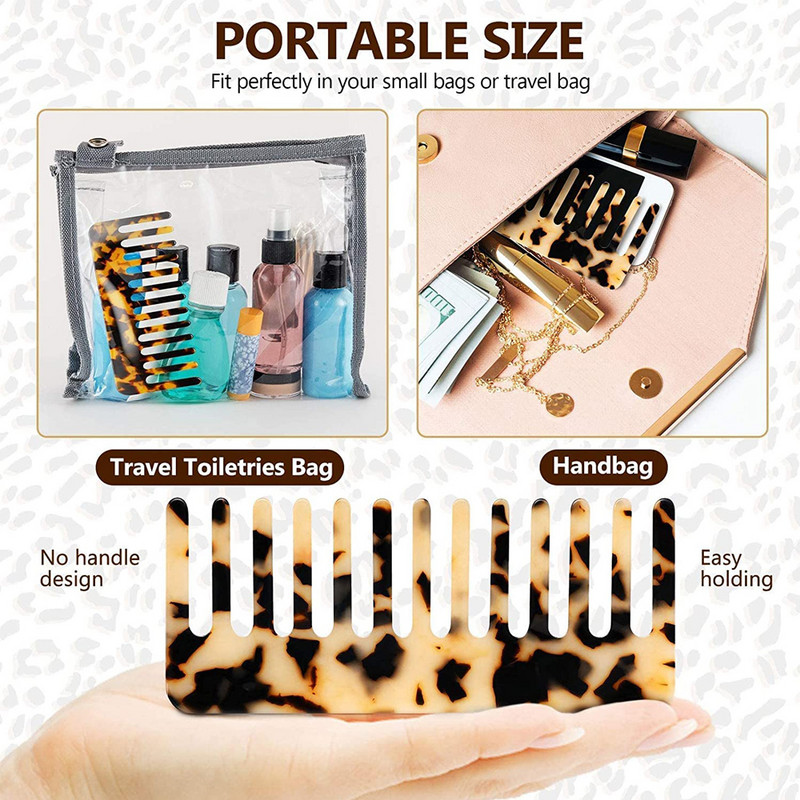 Juuksekammid naistele Laia hambaga kilpkonnakamm lokkis pikkadele juustele Lahutav tasku märgade ja kuivade juuste sassis kammi kujundamiseks