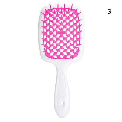 Oro pagalvėlė galvos odos masažinis plaukų šepetėlis tuščiaviduriai plačių dantų šukos moterims formavimo priemonė garbanotiems plaukams ištuštinti kirpimo priemonė karšta