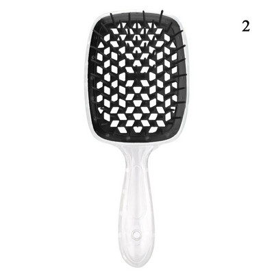 Oro pagalvėlė galvos odos masažinis plaukų šepetėlis tuščiaviduriai plačių dantų šukos moterims formavimo priemonė garbanotiems plaukams ištuštinti kirpimo priemonė karšta