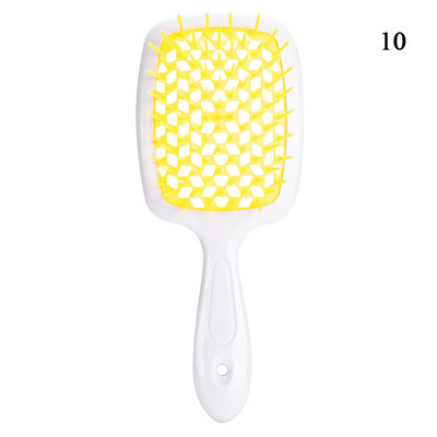 Oro pagalvėlė galvos odos masažinis plaukų šepetėlis tuščiaviduriai plačių dantų šukos moterims formavimo priemonė garbanotiems plaukams ištuštinti kirpimo priemonė karšta