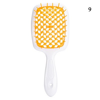 Oro pagalvėlė galvos odos masažinis plaukų šepetėlis tuščiaviduriai plačių dantų šukos moterims formavimo priemonė garbanotiems plaukams ištuštinti kirpimo priemonė karšta