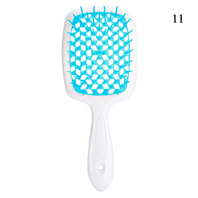 Oro pagalvėlė galvos odos masažinis plaukų šepetėlis tuščiaviduriai plačių dantų šukos moterims formavimo priemonė garbanotiems plaukams ištuštinti kirpimo priemonė karšta