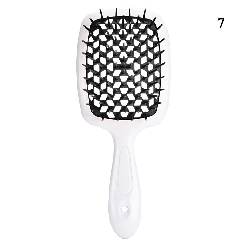 Oro pagalvėlė galvos odos masažinis plaukų šepetėlis tuščiaviduriai plačių dantų šukos moterims formavimo priemonė garbanotiems plaukams ištuštinti kirpimo priemonė karšta