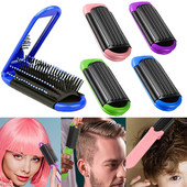 1 ΤΕΜ. Φορητή πτυσσόμενη βούρτσα μαλλιών Travel Comb με Mirror Mini Compact πτυσσόμενη βούρτσα με χτένα μαλλιών