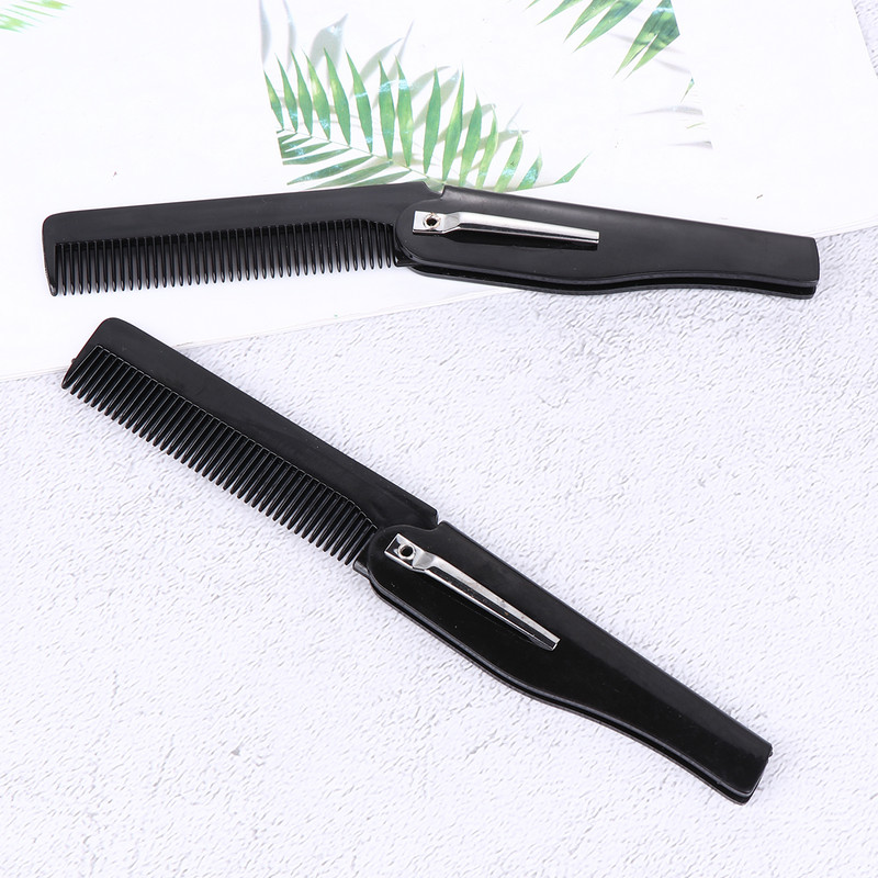 3 kom. Muški češljevi za kosu, metalni džepni četka za brkove, prijenosna brada