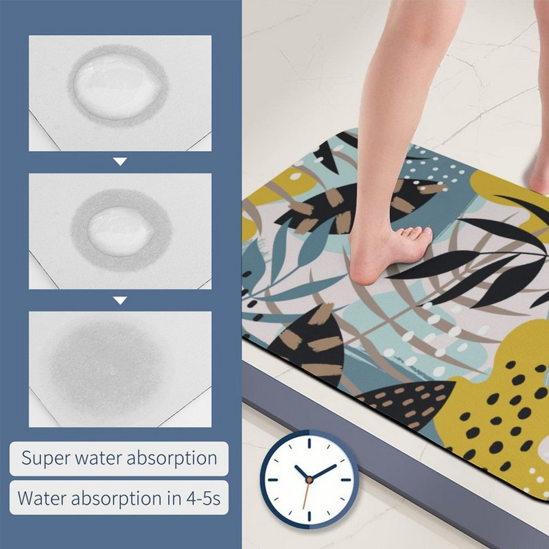 Itin sugeriantis vonios dušo kilimėlis vonios kambariui pritaikytas neslystantis įėjimo kilimėlis grindų tualeto kilimėliai minkšti purvo kilimėliai