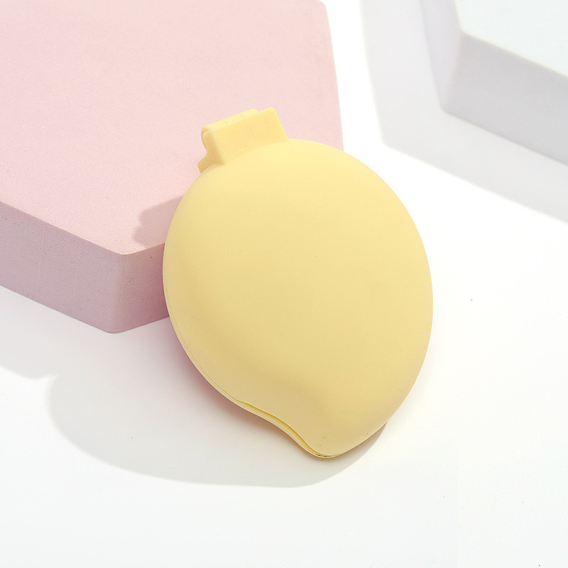 Armas virsikukujuline kokkupandav kamm tüdrukutele tasku juuksehari väike kamm peegliga kaasaskantava reisipea massaaži kokkupandav kamm