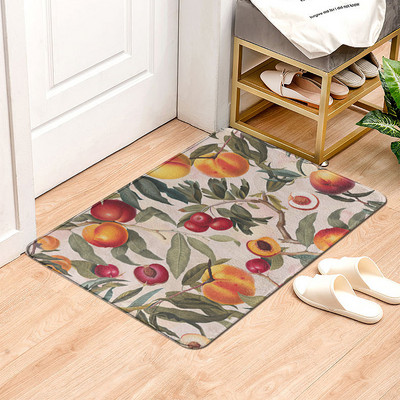 Covor de intrare cu imprimeu de flori Covor decorativ de baie antiderapant Covor de podea pentru bucatarie Decor pentru hol Covor de exterior