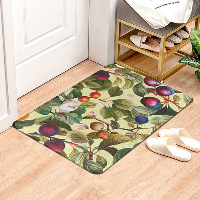 Covor de intrare cu imprimeu de flori Covor decorativ de baie antiderapant Covor de podea pentru bucatarie Decor pentru hol Covor de exterior