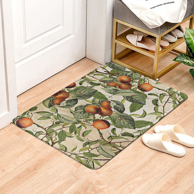 Covor de intrare cu imprimeu de flori Covor decorativ de baie antiderapant Covor de podea pentru bucatarie Decor pentru hol Covor de exterior