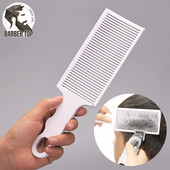 Uue disainiga tuhmuv kamm Professionaalne juuksurilõikuriga segatav lameda otsaga juukselõikamiskamm meestele Kuumakindel pleekimishari