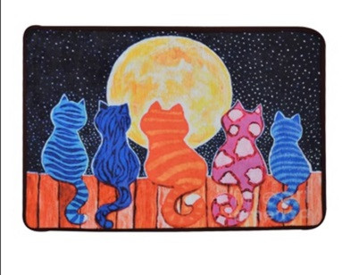 1tk 40*60cm armsad kassloomad mustriga libisemisvastase seemisnahast vaiba uksematt uksematt väliköök elutoa põrandamatt vaip