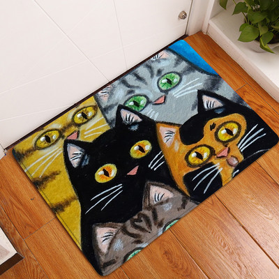 1tk 40*60cm armsad kassloomad mustriga libisemisvastase seemisnahast vaiba uksematt uksematt väliköök elutoa põrandamatt vaip