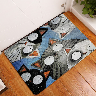 1tk 40*60cm armsad kassloomad mustriga libisemisvastase seemisnahast vaiba uksematt uksematt väliköök elutoa põrandamatt vaip