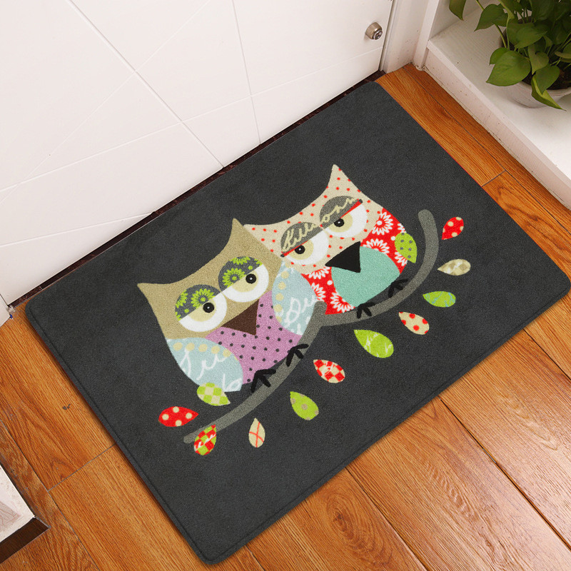 1tk 40*60cm armsad kassloomad mustriga libisemisvastase seemisnahast vaiba uksematt uksematt väliköök elutoa põrandamatt vaip