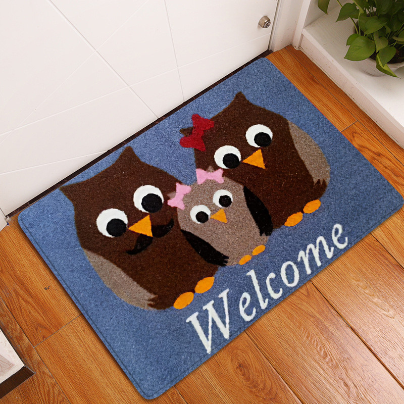 1tk 40*60cm armsad kassloomad mustriga libisemisvastase seemisnahast vaiba uksematt uksematt väliköök elutoa põrandamatt vaip