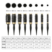 8 suuruses lokkis ümmargune rull juuksehari lokkis juuste kamm Nano juuksehari rull kamm juuksehari juuksuri kujundamine positsioneerimiskamm