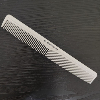 Plastic Pro Hairdressing Combs Αντιολισθητικές αντιστατικές ίσιες βούρτσες μαλλιών Λευκή ανθεκτική χτένα κοπής μαλλιών Κομμωτήριο