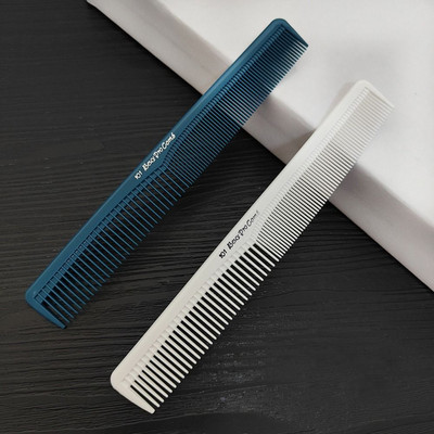 Plastic Pro Hairdressing Combs Αντιολισθητικές αντιστατικές ίσιες βούρτσες μαλλιών Λευκή ανθεκτική χτένα κοπής μαλλιών Κομμωτήριο