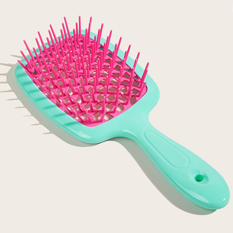 Naised õõnestustega juuksehari Laiad hambad Peanaha Massaaž Kammid Stiilitööriist Salongi Varustus Juuksuri Õhkpadi juuksehari