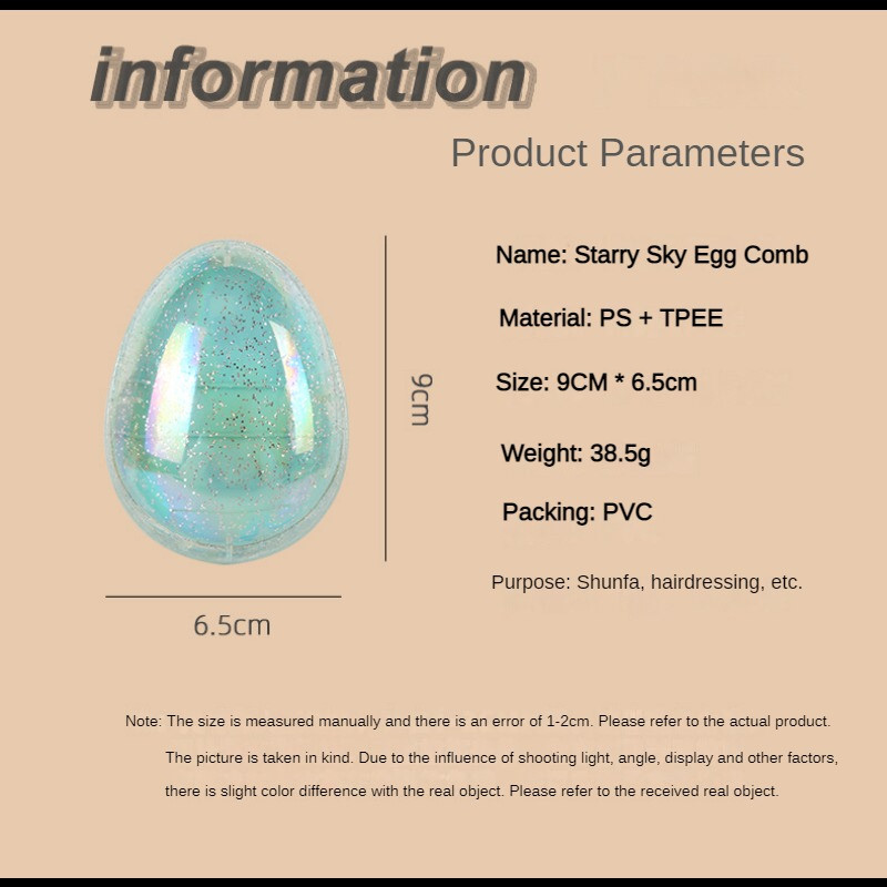 Mini Juuksekamm Muna Ümmarguse kujuga lahtiharutav juuksehari Kaasaskantav reisihari Tangle Pehme juuksehari Juuste kujundamine Juuksuri kammid